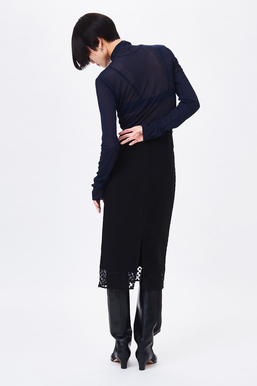 【スタニングルアー/STUNNING LURE】のシアードットタイトスカート 人気、トレンドファッション・服の通販 founy(ファニー) 　ファッション　Fashion　レディースファッション　Fashion for Women　スカート　Skirts　シアー　Sheer, See-Through　シフォン　Chiffon, Lightweight Fabric　ドット　Polka Dot, Dot Pattern　パーティ　Party, Party Style　フェミニン　Feminine, Girly　other-7|ID: prp329100004852762 ipo3291000000035639279