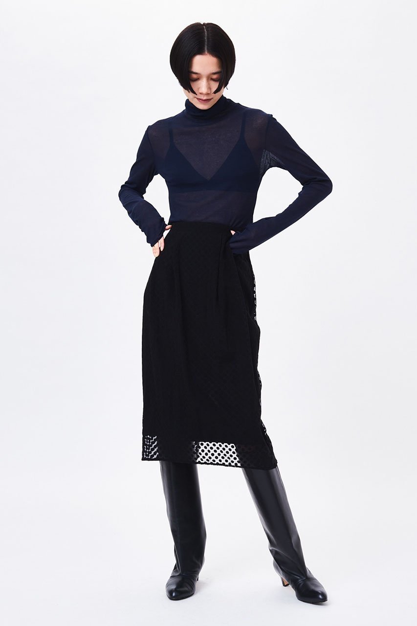 【スタニングルアー/STUNNING LURE】のシアードットタイトスカート 人気、トレンドファッション・服の通販 founy(ファニー) 　ファッション　Fashion　レディースファッション　Fashion for Women　スカート　Skirts　シアー　Sheer, See-Through　シフォン　Chiffon, Lightweight Fabric　ドット　Polka Dot, Dot Pattern　パーティ　Party, Party Style　フェミニン　Feminine, Girly　other-8|ID: prp329100004852762 ipo3291000000035639280