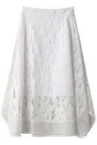 【スタニングルアー/STUNNING LURE】のタッセルレースフレアスカート ホワイト|ID: prp329100004852763 ipo3291000000035639282