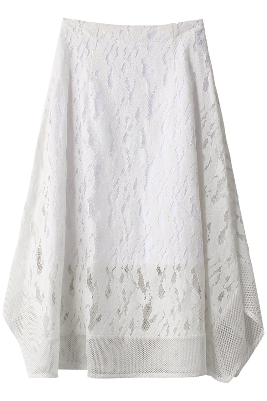 【スタニングルアー/STUNNING LURE】のタッセルレースフレアスカート インテリア・キッズ・メンズ・レディースファッション・服の通販 founy(ファニー) 　ファッション　Fashion　レディースファッション　Fashion for Women　スカート　Skirts　Aライン・フレアスカート　A-Line & Flared Skirts　ロングスカート　Long Skirts / Maxi & Midi Skirts　おすすめ　Recommended / Our Picks　カットソー　Cut and Sewn Top　シアー　Sheer, See-Through　パーティ　Party, Party Style　フレア　Flare, Flared　メッシュ　Mesh, Net Fabric　レース　Lace, Lace Fabric　ロング　Long, Long-Length　ホワイト|ID: prp329100004852763 ipo3291000000035639282