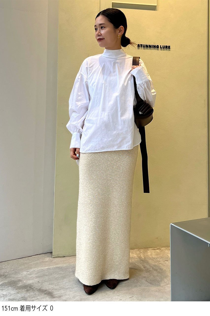 【スタニングルアー/STUNNING LURE】のラメブークレスカート 人気、トレンドファッション・服の通販 founy(ファニー) 　ファッション　Fashion　レディースファッション　Fashion for Women　スカート　Skirts　ロングスカート　Long Skirts / Maxi & Midi Skirts　フェザーヤーン　Feather Yarn, Fluffy Yarn　ロング　Long, Long-Length　台形　A-Line, Trapezoid Shape　other-5|ID: prp329100004852764 ipo3291000000035639297