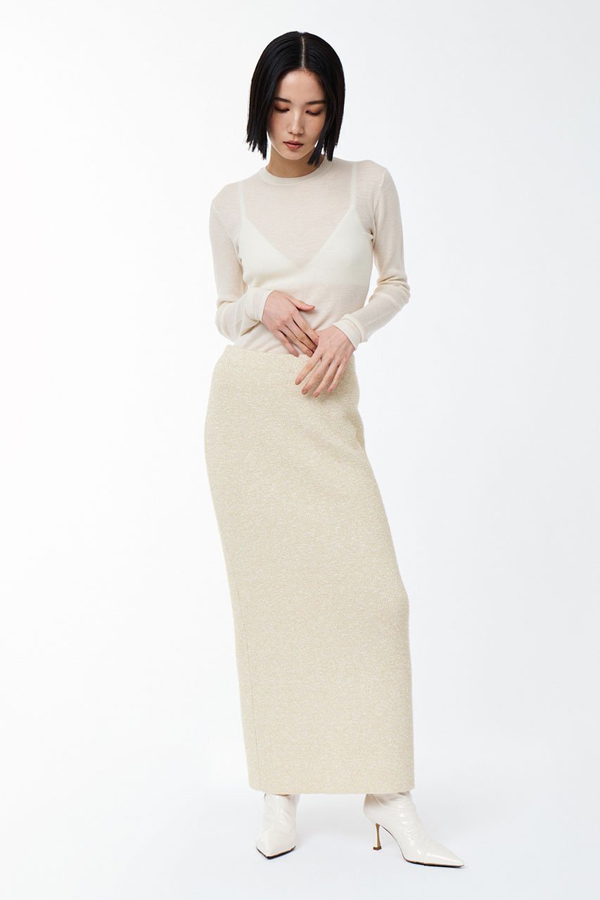 【スタニングルアー/STUNNING LURE】のラメブークレスカート 人気、トレンドファッション・服の通販 founy(ファニー) 　ファッション　Fashion　レディースファッション　Fashion for Women　スカート　Skirts　ロングスカート　Long Skirts / Maxi & Midi Skirts　フェザーヤーン　Feather Yarn, Fluffy Yarn　ロング　Long, Long-Length　台形　A-Line, Trapezoid Shape　other-7|ID: prp329100004852764 ipo3291000000035639299