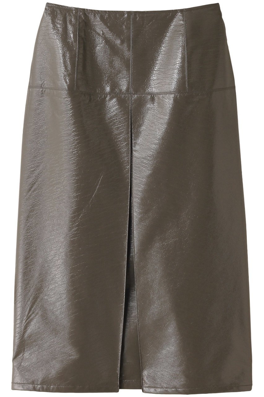 【スタニングルアー/STUNNING LURE】のエナメルボックスタックスカート インテリア・キッズ・メンズ・レディースファッション・服の通販 founy(ファニー) 　ファッション　Fashion　レディースファッション　Fashion for Women　スカート　Skirts　ロングスカート　Long Skirts / Maxi & Midi Skirts　エナメル　Patent Leather　コーティング　Coating, Coated Finish　ラグジュアリー　Luxury, Elegant　ロング　Long, Long-Length　ワッシャー　Washer, Crinkled Finish　エレガント 上品　Elegant　ダークブラウン|ID: prp329100004852766 ipo3291000000035639325