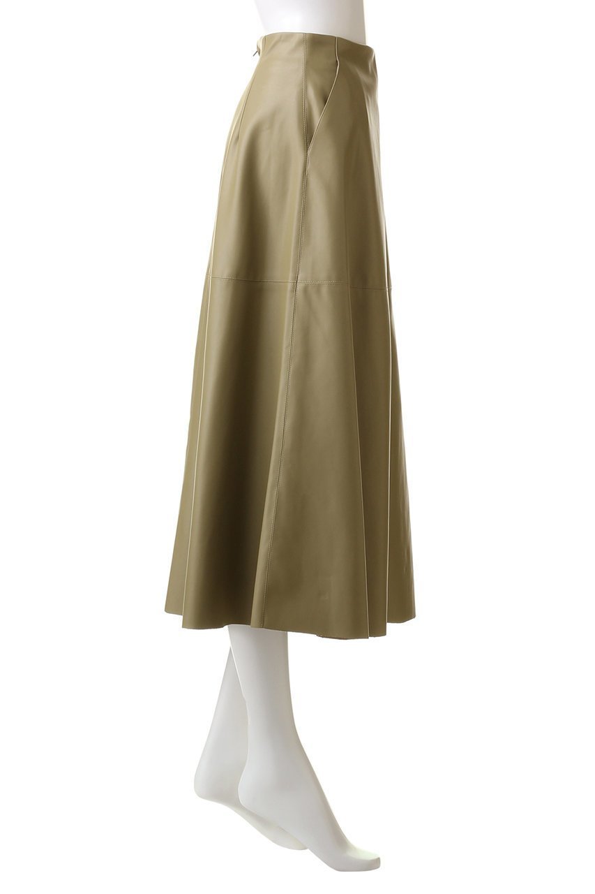 【スタニングルアー/STUNNING LURE】のフェイクレザーフレアスカート 人気、トレンドファッション・服の通販 founy(ファニー) 　ファッション　Fashion　レディースファッション　Fashion for Women　スカート　Skirts　Aライン・フレアスカート　A-Line & Flared Skirts　ロングスカート　Long Skirts / Maxi & Midi Skirts　フェイクレザー　Faux Leather, PU Leather　フレア　Flare, Flared　ロング　Long, Long-Length　other-3|ID: prp329100004852767 ipo3291000000035639336