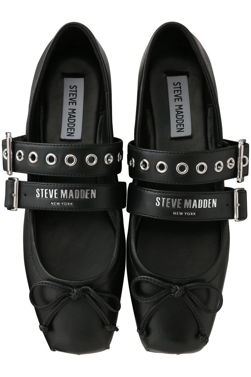 【スティーブマデン/STEVE MADDEN】のCEARA ダブルストラップバレエシューズ 人気、トレンドファッション・服の通販 founy(ファニー) 　ファッション　Fashion　レディースファッション　Fashion for Women　2026年　2026　シューズ　Shoes, Footwear　スタッズ　Studs, Metal Accents　ダブル　Double, Double-Breasted　デニム　Denim, Jeans Material　バレエ　Ballet, Ballet Style　フィット　Fit, Slim Fit　フラット　Flat, Flat Shoes　リボン　Ribbon, Bow　夏　Summer　定番　Standard, Basic Item　春　Spring　S/S・春夏　SS, Spring/Summer, Warm Season　 other-1|ID: prp329100004854135 ipo3291000000035683682