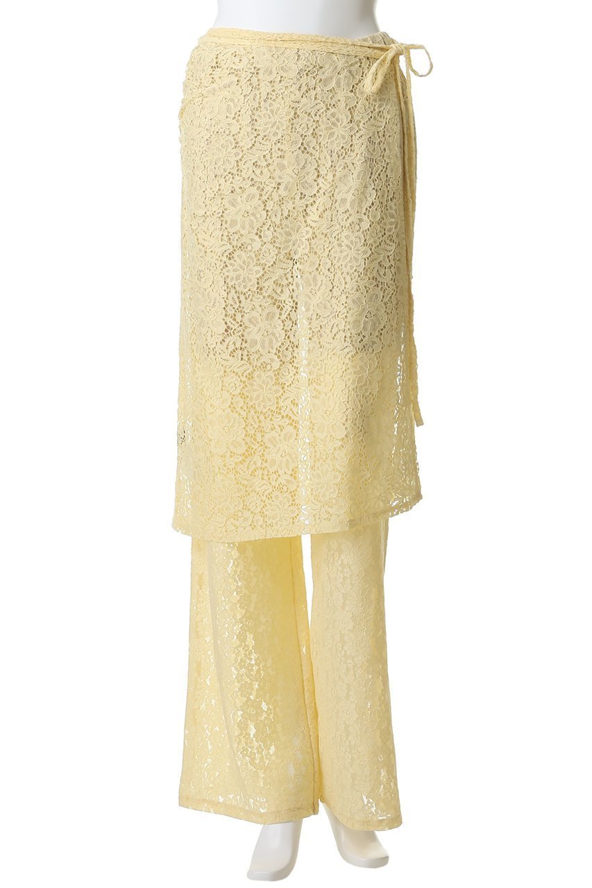 【メゾンスペシャル/MAISON SPECIAL】のSide Gathered Wrap Lace Skirt Pants/サイドギャザーラップレーススカートパンツ 人気、トレンドファッション・服の通販 founy(ファニー) ファッション Fashion レディースファッション Fashion for Women スカート Skirts パンツ Pants & Trousers ギャザー Gathered, Ruffled フェミニン Feminine, Girly ラップ Wrap, Wrap Design リュクス Luxury, Elegant, High-End, Chic レース Lace, Lace Fabric ロング Long, Long-Length 夏 Summer 春 Spring S/S・春夏 SS, Spring/Summer, Warm Season other-2|ID: prp329100004854137 ipo3291000000036478761