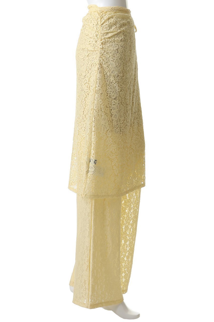 【メゾンスペシャル/MAISON SPECIAL】のSide Gathered Wrap Lace Skirt Pants/サイドギャザーラップレーススカートパンツ 人気、トレンドファッション・服の通販 founy(ファニー) ファッション Fashion レディースファッション Fashion for Women スカート Skirts パンツ Pants & Trousers ギャザー Gathered, Ruffled フェミニン Feminine, Girly ラップ Wrap, Wrap Design リュクス Luxury, Elegant, High-End, Chic レース Lace, Lace Fabric ロング Long, Long-Length 夏 Summer 春 Spring S/S・春夏 SS, Spring/Summer, Warm Season other-3|ID: prp329100004854137 ipo3291000000036478763