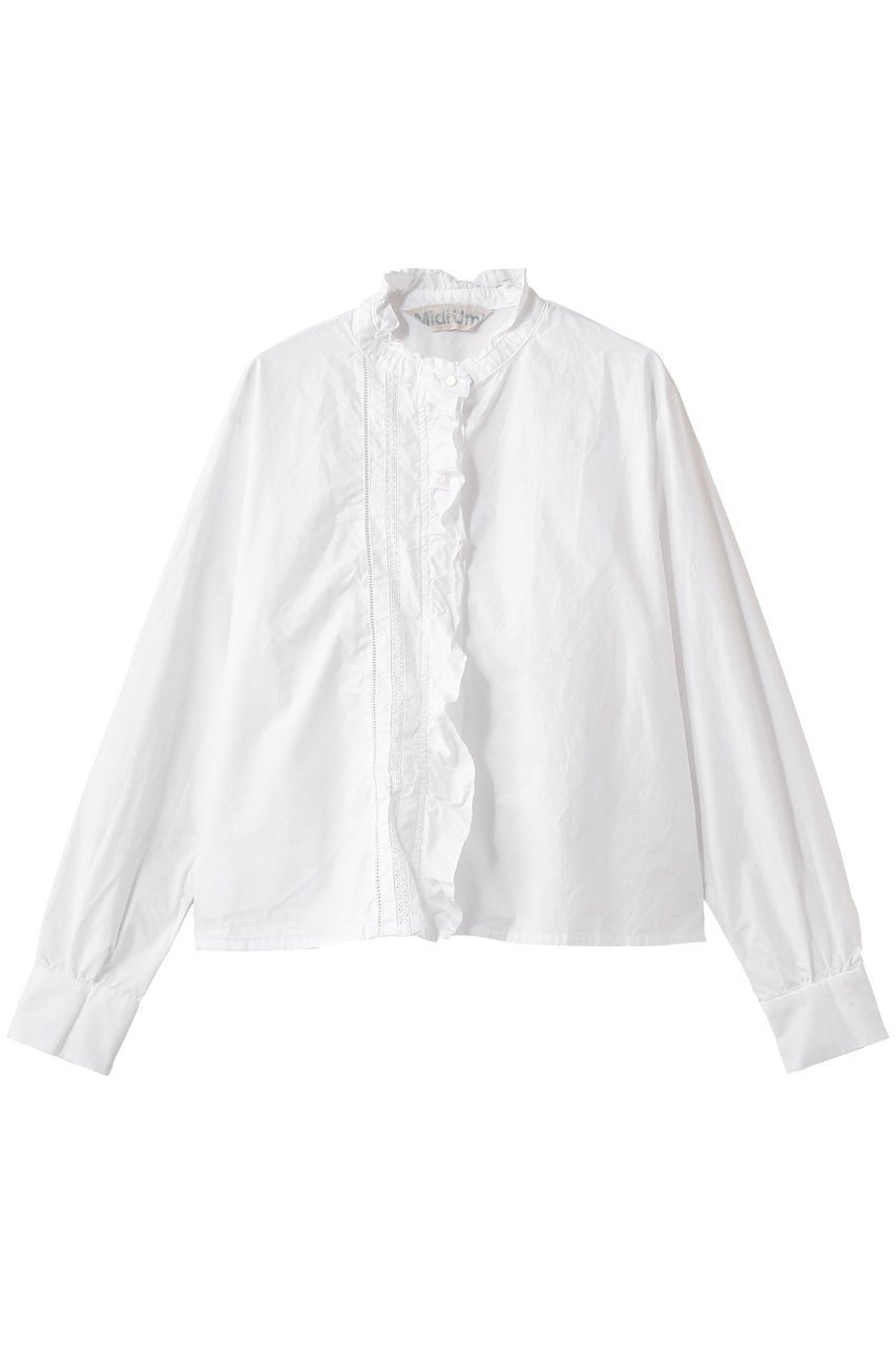【ミディウミ/MidiUmi】のfront frill lace shirt シャツ 人気、トレンドファッション・服の通販 founy(ファニー) ファッション Fashion レディースファッション Fashion for Women トップス・カットソー Cut & Sew Tops シャツ・ブラウス・オフィスカジュアル Elegant Blouses & Button-Ups アシンメトリー Asymmetrical Style ジャケット Jacket, Outerwear スリーブ Sleeve, Long Sleeve / Short Sleeve ボックス Boxy, Box Shape レース Lace, Lace Fabric ロング Long, Long-Length other-1|ID: prp329100004854145 ipo3291000000036536099