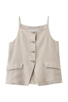 【ティッカ/TICCA】のリネンキャミソールベスト 人気、トレンドファッション・服の通販 founy(ファニー) ファッション Fashion レディースファッション Fashion for Women アウター Coat / Outerwear Collection レディースジャケット・軽アウター Jackets 2026年 2026 キャミソール Camisole, Spaghetti Strap Top ジャケット Jacket, Outerwear ベスト Vest, Waistcoat モダン Modern, Contemporary リネン Linen, Linen Fabric エレガント 上品 Elegant 夏 Summer 春 Spring S/S・春夏 SS, Spring/Summer, Warm Season thumbnail ベージュ|ID: prp329100004854271 ipo3291000000035705603