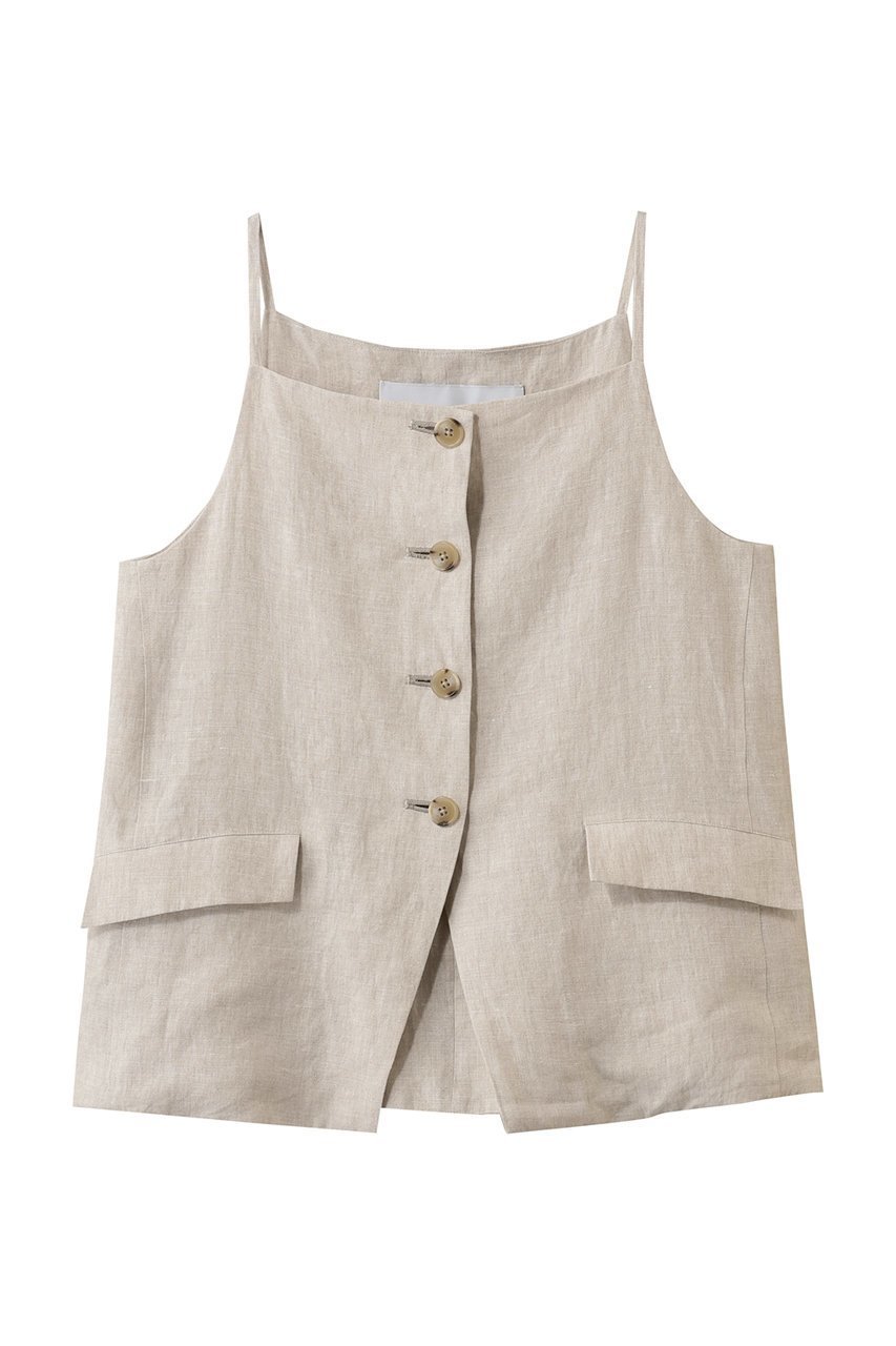 【ティッカ/TICCA】のリネンキャミソールベスト インテリア・キッズ・メンズ・レディースファッション・服の通販 founy(ファニー) ファッション Fashion レディースファッション Fashion for Women アウター Coat / Outerwear Collection レディースジャケット・軽アウター Jackets 2026年 2026 キャミソール Camisole, Spaghetti Strap Top ジャケット Jacket, Outerwear ベスト Vest, Waistcoat モダン Modern, Contemporary リネン Linen, Linen Fabric エレガント 上品 Elegant 夏 Summer 春 Spring S/S・春夏 SS, Spring/Summer, Warm Season ベージュ|ID: prp329100004854271 ipo3291000000035705603