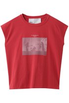 【ティッカ/TICCA】のRadio velvetフレンチTシャツ 人気、トレンドファッション・服の通販 founy(ファニー) ファッション Fashion レディースファッション Fashion for Women トップス・カットソー Cut & Sew Tops シャツ・ブラウス・オフィスカジュアル Elegant Blouses & Button-Ups ロングTシャツ・Tシャツ Longline T-Shirts & Tees カットソー・ベーシックTシャツ Cut-and-Sewn Tops / Stretch Tees & Basics 2026年 2026 カッティング Cutting Detail ショート Short, Short Length シンプル Simple, Minimal スリーブ Sleeve, Long Sleeve / Short Sleeve フレンチ French, French Style フロント Front, Front Design プリント Print, Printed Pattern 夏 Summer 春 Spring S/S・春夏 SS, Spring/Summer, Warm Season thumbnail レッド|ID: prp329100004854279 ipo3291000000036189198