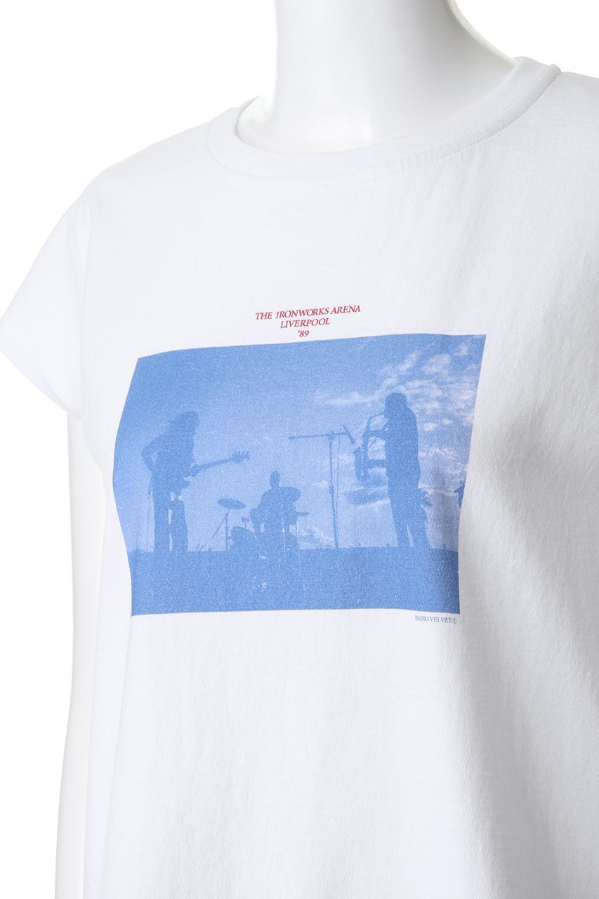 【ティッカ/TICCA】のRadio velvetフレンチTシャツ 人気、トレンドファッション・服の通販 founy(ファニー) 　ファッション　Fashion　レディースファッション　Fashion for Women　トップス・カットソー　Cut & Sew Tops　シャツ・ブラウス・オフィスカジュアル　Elegant Blouses & Button-Ups　ロングTシャツ・Tシャツ　Longline T-Shirts & Tees　カットソー・ベーシックTシャツ　Cut-and-Sewn Tops / Stretch Tees & Basics　2026年　2026　カッティング　Cutting Detail　ショート　Short, Short Length　シンプル　Simple, Minimal　スリーブ　Sleeve, Long Sleeve / Short Sleeve　フレンチ　French, French Style　フロント　Front, Front Design　プリント　Print, Printed Pattern　夏　Summer　春　Spring　S/S・春夏　SS, Spring/Summer, Warm Season　other-5|ID: prp329100004854279 ipo3291000000036189203