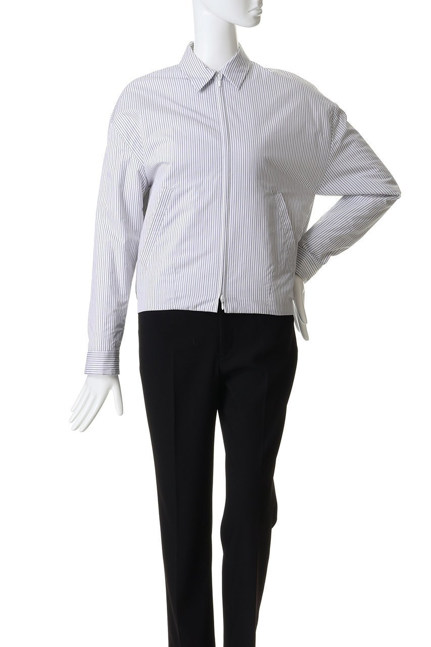 【マディソンブルー/MADISONBLUE】のPADDED DEAN JK MULTI STRIPE パデッドデニムジャケット 人気、トレンドファッション・服の通販 founy(ファニー) 　ファッション　Fashion　レディースファッション　Fashion for Women　アウター　Coat / Outerwear Collection　レディースジャケット・軽アウター　Jackets　デニムジャケット / カジュアルアウター　Denim Jackets　2026年　2026　コンパクト　Compact, Small Size　ジップ　Zip, Zipper　ジャケット　Jacket, Outerwear　ストライプ　Stripe, Striped Pattern　フォルム　Silhouette, Form　ブロード　Broadcloth, Fine Cotton　エレガント 上品　Elegant　夏　Summer　春　Spring　S/S・春夏　SS, Spring/Summer, Warm Season　other-2|ID: prp329100004854286 ipo3291000000035705882