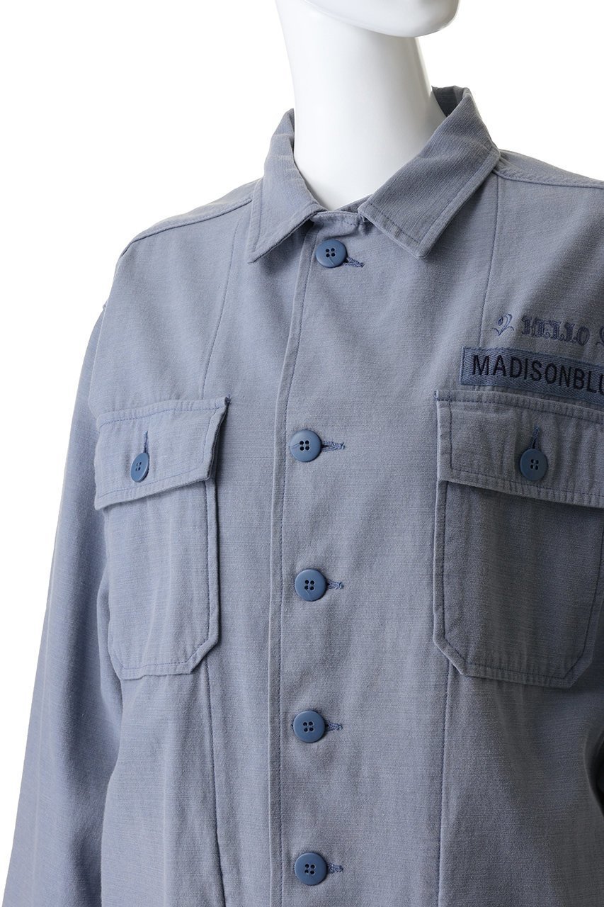 【マディソンブルー/MADISONBLUE】のMILITARY JK L.oz BS ミリタリージャケット 人気、トレンドファッション・服の通販 founy(ファニー) 　ファッション　Fashion　レディースファッション　Fashion for Women　アウター　Coat / Outerwear Collection　レディースジャケット・軽アウター　Jackets　2026年　2026　サテン　Satin, Glossy Fabric　ジャケット　Jacket, Outerwear　ストーン　Stone, Gem-Like　ミリタリー　Military, Army Style　ヴィンテージ　Vintage Style　夏　Summer　春　Spring　S/S・春夏　SS, Spring/Summer, Warm Season　軽量　Lightweight, Ultra Light　other-5|ID: prp329100004854287 ipo3291000000035705907