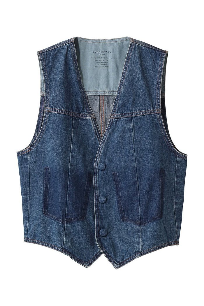 【マルティニーク/martinique】の【CURRENTAGE】デニムジレ インテリア・キッズ・メンズ・レディースファッション・服の通販 founy(ファニー) https://founy.com/ ファッション Fashion レディースファッション Fashion for Women アウター Coat / Outerwear Collection レディースジャケット・軽アウター Jackets 2026年 2026 カットソー Cut and Sewn Top ジャケット Jacket, Outerwear フェミニン Feminine, Girly ベスト Vest, Waistcoat ポケット Pocket, Pocket Detail モダン Modern, Contemporary 夏 Summer 春 Spring S/S・春夏 SS, Spring/Summer, Warm Season |ID: prp329100004854306 ipo3291000000035706163