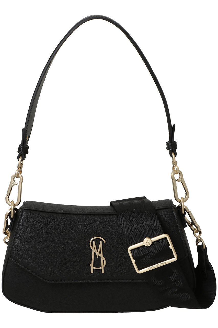 【スティーブマデン/STEVE MADDEN】のBLYON-C ロゴフラップショルダーバッグ インテリア・キッズ・メンズ・レディースファッション・服の通販 founy(ファニー) 　ファッション　Fashion　レディースファッション　Fashion for Women　バッグ　Bags　2026年　2026　クラシカル　Classical, Vintage-Inspired　フォルム　Silhouette, Form　夏　Summer　春　Spring　S/S・春夏　SS, Spring/Summer, Warm Season　BLK|ID: prp329100004854310 ipo3291000000035706221