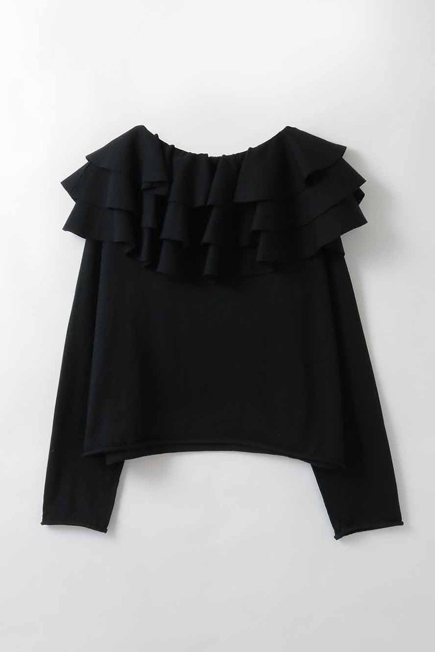 【ハー/HER.】の【2/12 12:00販売開始】フレアカラーニットプルオーバー 人気、トレンドファッション・服の通販 founy(ファニー) 　ファッション　Fashion　レディースファッション　Fashion for Women　トップス・カットソー　Cut & Sew Tops　ニット　Knit Tops & Sweaters　カジュアルプルオーバー・ニットトップス　Pullovers & Knit Tops / Casual Pullovers　2026年　2026　スーツ　Suit, Formalwear　ダウン　Down, Puffer　デニム　Denim, Jeans Material　フリル　Frill, Ruffle　ベーシック　Basic, Essential　ボトム　Bottoms, Lower Wear　リラックス　Relax, Relaxed Fit　夏　Summer　春　Spring　S/S・春夏　SS, Spring/Summer, Warm Season　 other-1|ID: prp329100004854325 ipo3291000000035706436