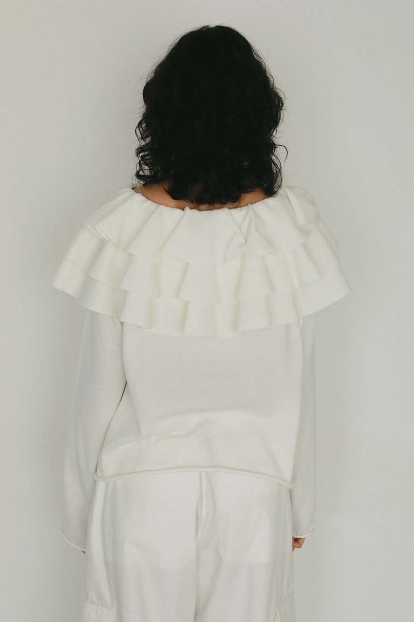 【ハー/HER.】のフレアカラーニットプルオーバー 人気、トレンドファッション・服の通販 founy(ファニー) 　ファッション　Fashion　レディースファッション　Fashion for Women　トップス・カットソー　Cut & Sew Tops　ニット　Knit Tops & Sweaters　カジュアルプルオーバー・ニットトップス　Pullovers & Knit Tops / Casual Pullovers　スーツ　Suit, Formalwear　ダウン　Down, Puffer　デニム　Denim, Jeans Material　フリル　Frill, Ruffle　ベーシック　Basic, Essential　ボトム　Bottoms, Lower Wear　リラックス　Relax, Relaxed Fit　other-4|ID: prp329100004854325 ipo3291000000036169323