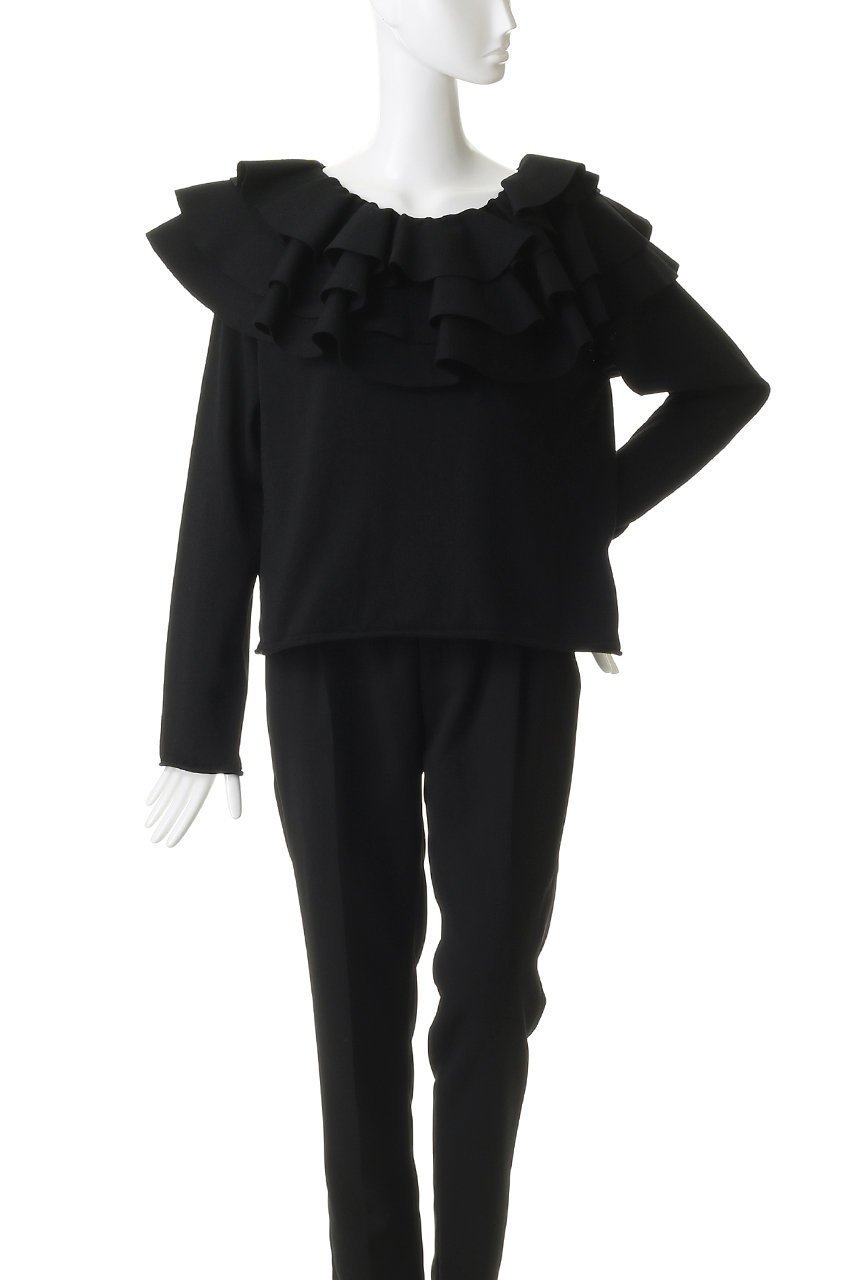 【ハー/HER.】のフレアカラーニットプルオーバー 人気、トレンドファッション・服の通販 founy(ファニー) 　ファッション　Fashion　レディースファッション　Fashion for Women　トップス・カットソー　Cut & Sew Tops　ニット　Knit Tops & Sweaters　カジュアルプルオーバー・ニットトップス　Pullovers & Knit Tops / Casual Pullovers　スーツ　Suit, Formalwear　ダウン　Down, Puffer　デニム　Denim, Jeans Material　フリル　Frill, Ruffle　ベーシック　Basic, Essential　ボトム　Bottoms, Lower Wear　リラックス　Relax, Relaxed Fit　other-5|ID: prp329100004854325 ipo3291000000036195065