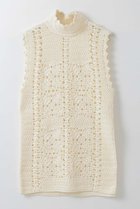 【ハー/HER.】のクロシェノースリーブニット オフホワイト|ID: prp329100004854327 ipo3291000000036044825