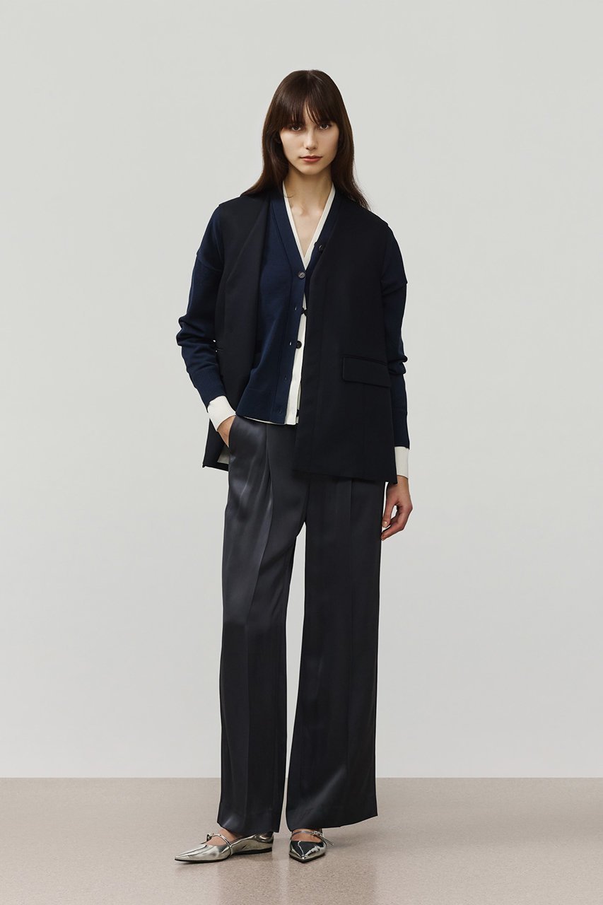 【デパリエ/DEPAREILLE】のウールナイロンギャバジンウエストベルトパンツ 人気、トレンドファッション・服の通販 founy(ファニー) 　ファッション　Fashion　レディースファッション　Fashion for Women　パンツ　Pants & Trousers　ベルト&ウエストマーク　Belts & Waist Accessories　ギャザー　Gathered, Ruffled　フロント　Front, Front Design　ワイド　Wide, Wide Fit　エレガント 上品　Elegant　other-6|ID: prp329100004854331 ipo3291000000036054214