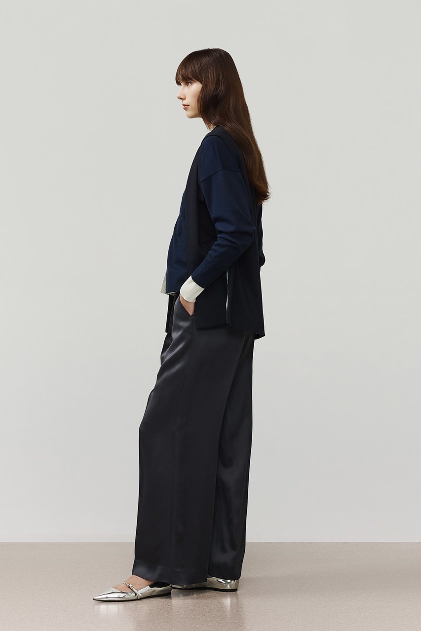 【デパリエ/DEPAREILLE】のウールナイロンギャバジンウエストベルトパンツ 人気、トレンドファッション・服の通販 founy(ファニー) 　ファッション　Fashion　レディースファッション　Fashion for Women　パンツ　Pants & Trousers　ベルト&ウエストマーク　Belts & Waist Accessories　ギャザー　Gathered, Ruffled　フロント　Front, Front Design　ワイド　Wide, Wide Fit　エレガント 上品　Elegant　other-7|ID: prp329100004854331 ipo3291000000036054216