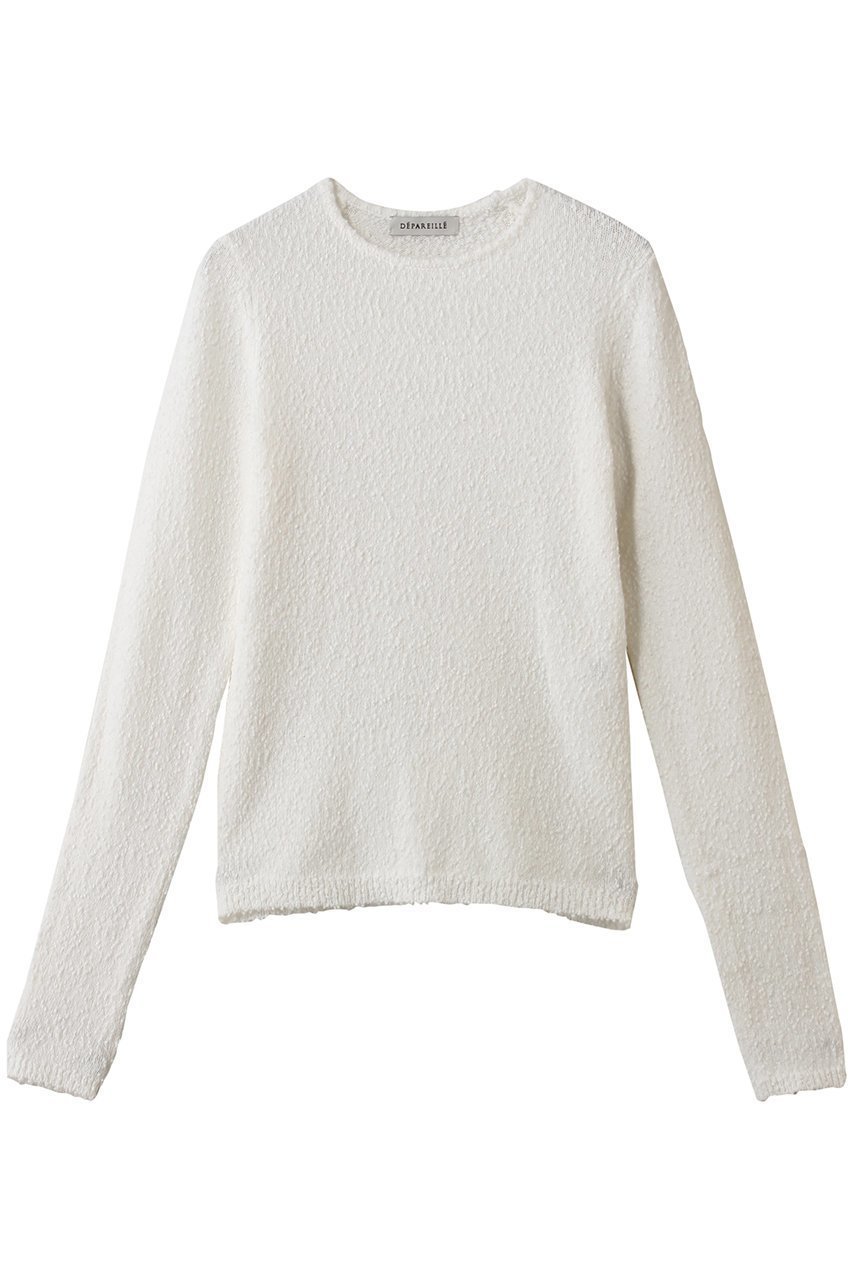 【デパリエ/DEPAREILLE】のスラブヤーンクルーネックプルオーバー 人気、トレンドファッション・服の通販 founy(ファニー) 　ファッション　Fashion　レディースファッション　Fashion for Women　トップス・カットソー　Cut & Sew Tops　ニット　Knit Tops & Sweaters　カーディガン・羽織り　Layered Style Cardigans　カジュアルプルオーバー・ニットトップス　Pullovers & Knit Tops / Casual Pullovers　2026年　2026　エレガント 上品　Elegant　カーディガン　Cardigan, Knitwear　フィット　Fit, Slim Fit　ロング　Long, Long-Length　夏　Summer　春　Spring　S/S・春夏　SS, Spring/Summer, Warm Season　 other-1|ID: prp329100004854336 ipo3291000000035706567