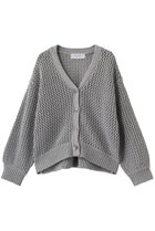 【エリオポール/heliopole】のメッシュニットカーディガン 人気、トレンドファッション・服の通販 founy(ファニー) ファッション Fashion レディースファッション Fashion for Women トップス・カットソー Cut & Sew Tops ニット Knit Tops & Sweaters カーディガン・羽織り Layered Style Cardigans 2026年 2026 カーディガン Cardigan, Knitwear メッシュ Mesh, Net Fabric エレガント 上品 Elegant 夏 Summer 春 Spring S/S・春夏 SS, Spring/Summer, Warm Season 羽織 Haori, Light Jacket thumbnail グレー|ID: prp329100004854635 ipo3291000000035719284