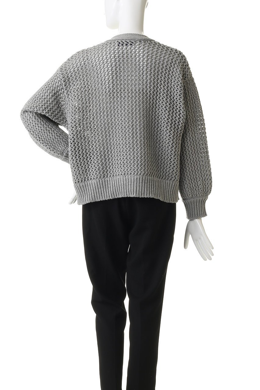 【エリオポール/heliopole】のメッシュニットカーディガン 人気、トレンドファッション・服の通販 founy(ファニー) 　ファッション　Fashion　レディースファッション　Fashion for Women　トップス・カットソー　Cut & Sew Tops　ニット　Knit Tops & Sweaters　カーディガン・羽織り　Layered Style Cardigans　2026年　2026　カーディガン　Cardigan, Knitwear　メッシュ　Mesh, Net Fabric　エレガント 上品　Elegant　夏　Summer　春　Spring　S/S・春夏　SS, Spring/Summer, Warm Season　羽織　Haori, Light Jacket　other-4|ID: prp329100004854635 ipo3291000000035719290