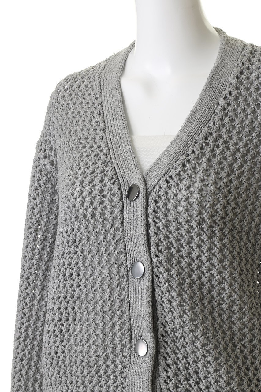 【エリオポール/heliopole】のメッシュニットカーディガン 人気、トレンドファッション・服の通販 founy(ファニー) 　ファッション　Fashion　レディースファッション　Fashion for Women　トップス・カットソー　Cut & Sew Tops　ニット　Knit Tops & Sweaters　カーディガン・羽織り　Layered Style Cardigans　2026年　2026　カーディガン　Cardigan, Knitwear　メッシュ　Mesh, Net Fabric　エレガント 上品　Elegant　夏　Summer　春　Spring　S/S・春夏　SS, Spring/Summer, Warm Season　羽織　Haori, Light Jacket　other-5|ID: prp329100004854635 ipo3291000000035719292