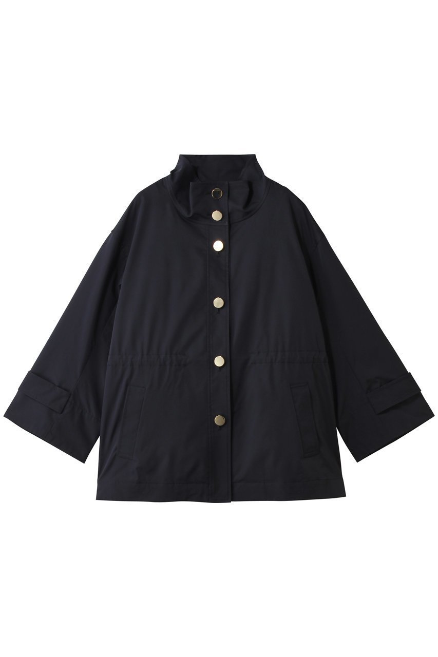 【アナイ/ANAYI】のブライトツイルスタンドハーフコート インテリア・キッズ・メンズ・レディースファッション・服の通販 founy(ファニー) 　ファッション　Fashion　レディースファッション　Fashion for Women　アウター　Coat / Outerwear Collection　コート・ロングコート・ピーコート　Long Coats, Peacoats & More　2026年　2026　ファブリック　Fabric, Textile　ライナー　Liner, Inner Layer　ロング　Long, Long-Length　夏　Summer　春　Spring　S/S・春夏　SS, Spring/Summer, Warm Season　ネイビー|ID: prp329100004854649 ipo3291000000035719472