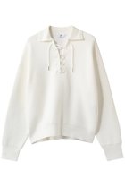 【プルミエ アロンディスモン/1er Arrondissement】のレースアップポロニットプルオーバー 人気、トレンドファッション・服の通販 founy(ファニー) ファッション Fashion レディースファッション Fashion for Women トップス・カットソー Cut & Sew Tops ニット Knit Tops & Sweaters カジュアルプルオーバー・ニットトップス Pullovers & Knit Tops / Casual Pullovers 2026年 2026 おすすめ Recommended / Our Picks デニム Denim, Jeans Material フロント Front, Front Design ボトム Bottoms, Lower Wear レース Lace, Lace Fabric ワイド Wide, Wide Fit 夏 Summer 春 Spring S/S・春夏 SS, Spring/Summer, Warm Season thumbnail オフホワイト|ID: prp329100004854653 ipo3291000000035719513