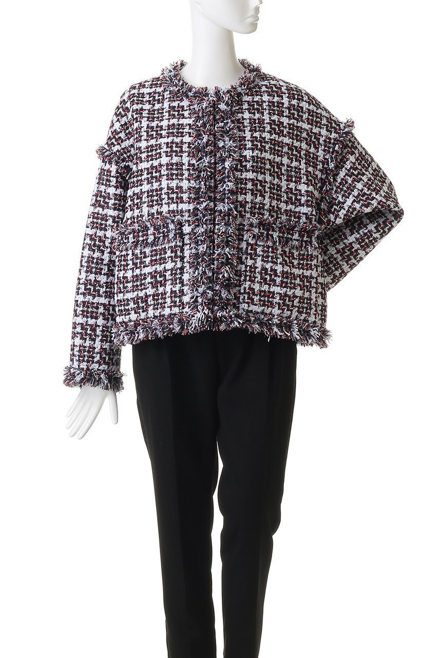【プルミエ アロンディスモン/1er Arrondissement】のTORNIERフリンジツイードジャケット 人気、トレンドファッション・服の通販 founy(ファニー) 　ファッション　Fashion　レディースファッション　Fashion for Women　アウター　Coat / Outerwear Collection　レディースジャケット・軽アウター　Jackets　2026年　2026　ジャケット　Jacket, Outerwear　ツイード　Twill, Twill Weave　デニム　Denim, Jeans Material　フリンジ　Fringe, Tassel　エレガント 上品　Elegant　夏　Summer　春　Spring　S/S・春夏　SS, Spring/Summer, Warm Season　other-2|ID: prp329100004854655 ipo3291000000035719536