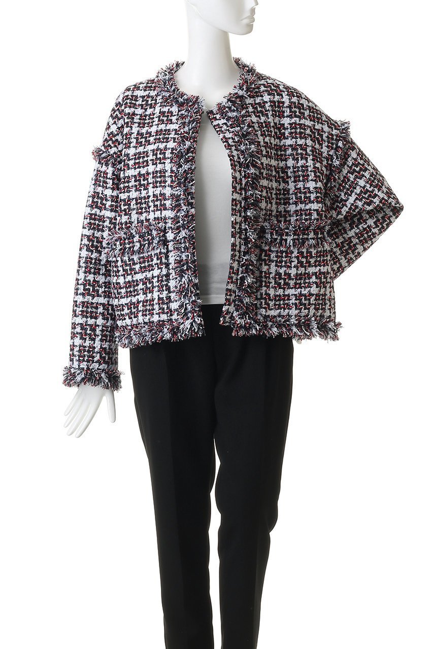 【プルミエ アロンディスモン/1er Arrondissement】のTORNIERフリンジツイードジャケット 人気、トレンドファッション・服の通販 founy(ファニー) 　ファッション　Fashion　レディースファッション　Fashion for Women　アウター　Coat / Outerwear Collection　レディースジャケット・軽アウター　Jackets　2026年　2026　ジャケット　Jacket, Outerwear　ツイード　Twill, Twill Weave　デニム　Denim, Jeans Material　フリンジ　Fringe, Tassel　エレガント 上品　Elegant　夏　Summer　春　Spring　S/S・春夏　SS, Spring/Summer, Warm Season　other-8|ID: prp329100004854655 ipo3291000000035719547