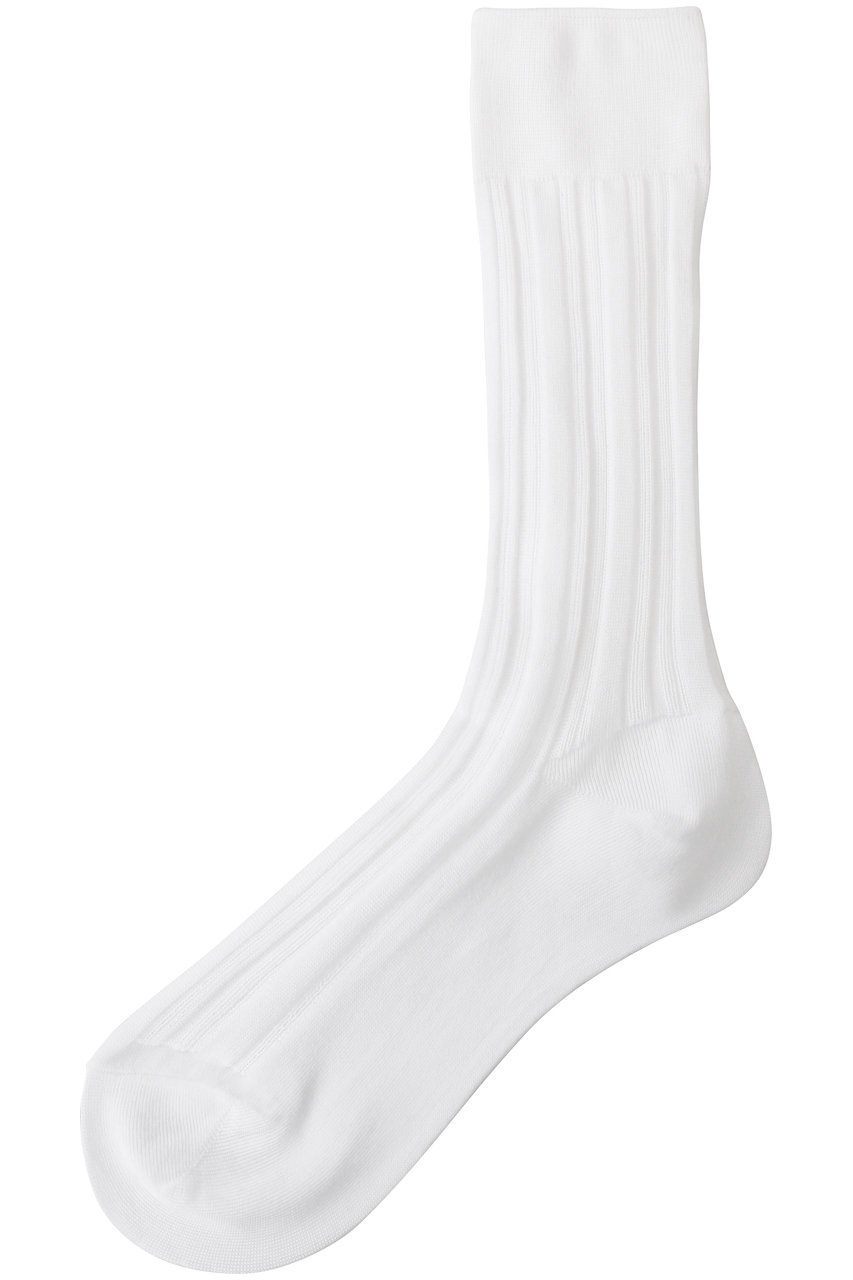 【アドーア/ADORE】のハイゲージリブソックス インテリア・キッズ・メンズ・レディースファッション・服の通販 founy(ファニー) 　ファッション　Fashion　レディースファッション　Fashion for Women　ソックス&靴下　Socks & Hosiery　レッグウェア・ストッキング　Legwear & Hosiery　サンダル　Sandals, Summer Shoes　シアー　Sheer, See-Through　シンプル　Simple, Minimal　ストライプ　Stripe, Striped Pattern　ソックス　Socks, Hosiery　ベーシック　Basic, Essential　ミドル　Middle Length, Mid Height　ワイドリブ　Wide Rib, Wide Ribbed Knit　エレガント 上品　Elegant　ホワイト|ID: prp329100004854884 ipo3291000000035734424