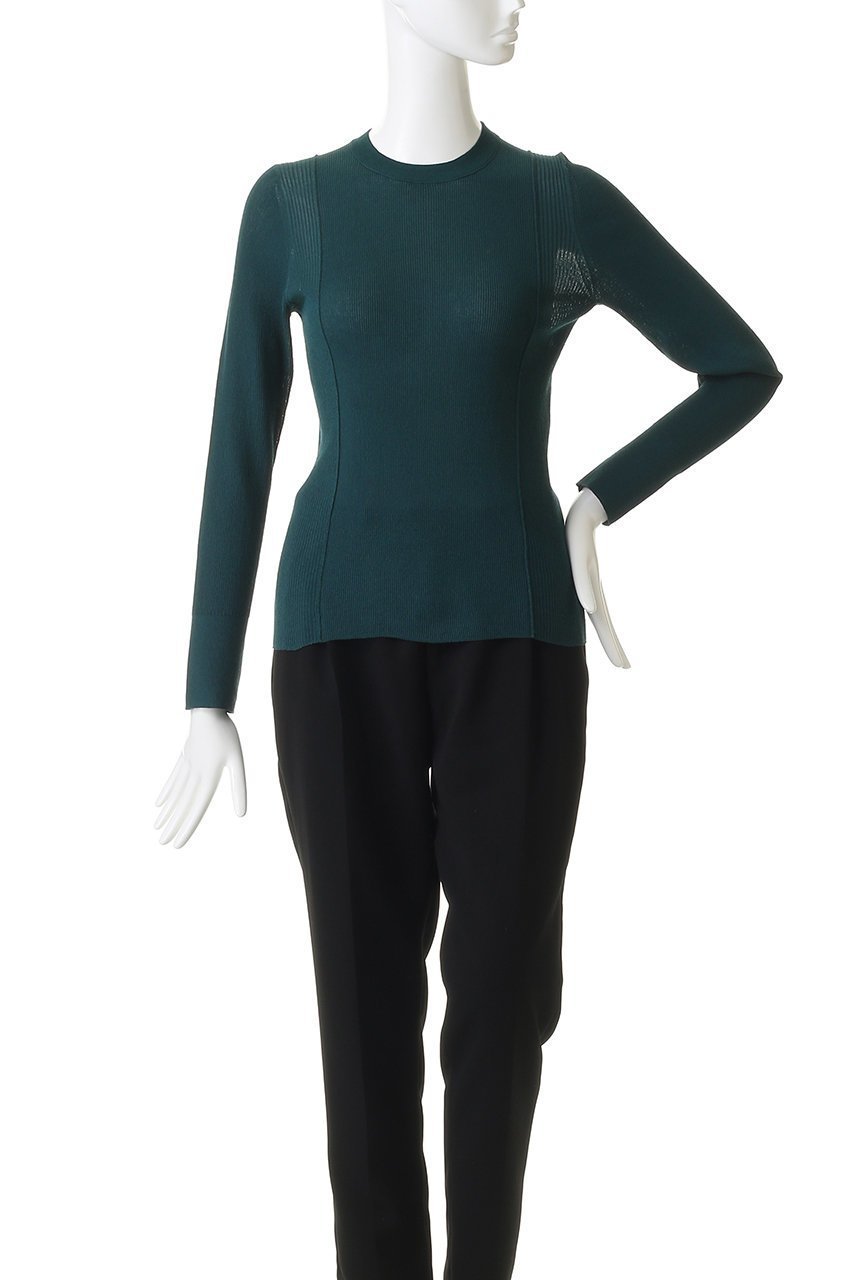 【エブール/ebure】の【2/13 0:00販売開始】ハイゲージファインリブ クルーネックニットプルオーバー 人気、トレンドファッション・服の通販 founy(ファニー) 　ファッション　Fashion　レディースファッション　Fashion for Women　トップス・カットソー　Cut & Sew Tops　ニット　Knit Tops & Sweaters　カジュアルプルオーバー・ニットトップス　Pullovers & Knit Tops / Casual Pullovers　2026年　2026　シルク　Silk, 100% Silk　シンプル　Simple, Minimal　バランス　Balance, Style Balance　フィット　Fit, Slim Fit　夏　Summer　春　Spring　S/S・春夏　SS, Spring/Summer, Warm Season　other-2|ID: prp329100004854902 ipo3291000000035734633