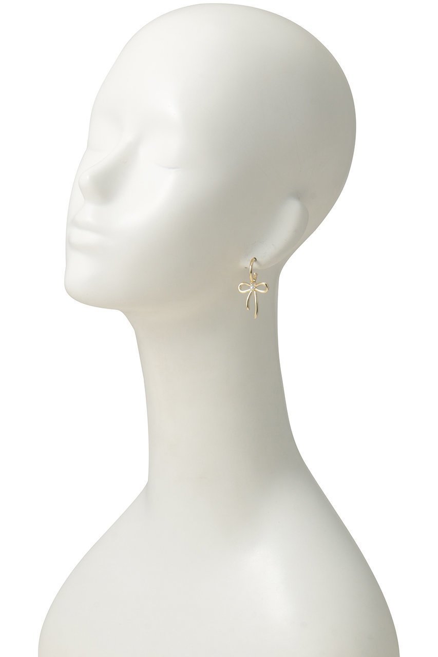 【デイジー ロンドン/DAISY LONDON】のDaisy Bow Large Drop ピアス 人気、トレンドファッション・服の通販 founy(ファニー) 　ファッション　Fashion　レディースファッション　Fashion for Women　ジュエリー　Jewelry　ファッションリング　Fashion Rings　イヤリング・フープ・ドロップタイプ　Hoop, Drop & Clip Earrings　2026年　2026　イヤリング　Earrings　パール　Pearl, Pearl Accent　モチーフ　Motif, Design Theme　リボン　Ribbon, Bow　エレガント 上品　Elegant　夏　Summer　春　Spring　S/S・春夏　SS, Spring/Summer, Warm Season　other-2|ID: prp329100004855368 ipo3291000000035776424