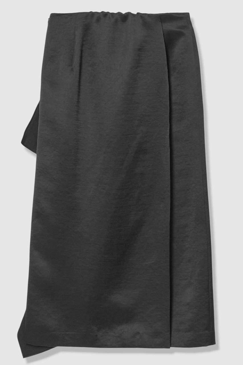 【アルアバイル/allureville】のイレギュラーフレアスカート 人気、トレンドファッション・服の通販 founy(ファニー) 　ファッション　Fashion　レディースファッション　Fashion for Women　スカート　Skirts　Aライン・フレアスカート　A-Line & Flared Skirts　サテン　Satin, Glossy Fabric　シルキー　Silky, Smooth Texture　タンブラー　Tumbler, Travel Mug　ドレープ　Drape, Draping Fabric　フレア　Flare, Flared　ラッフル　Ruffle, Frill　ラップ　Wrap, Wrap Design　ランダム　Random, Irregular　other-2|ID: prp329100004855382 ipo3291000000036093206