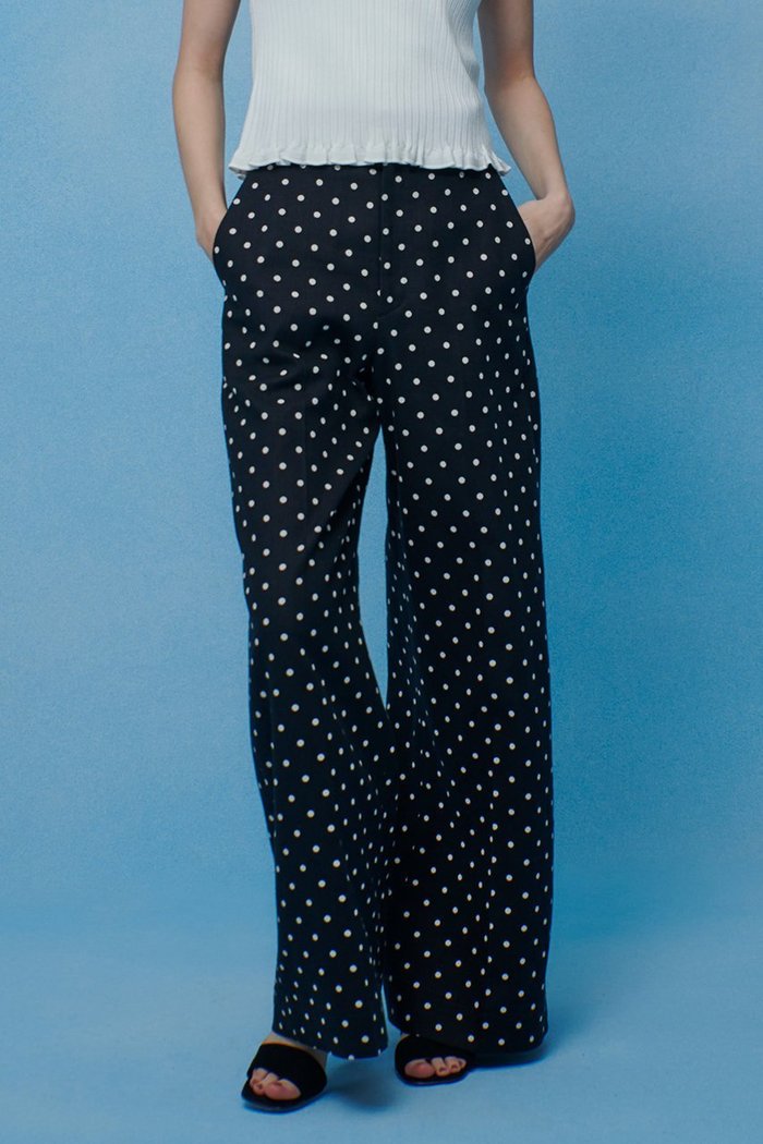 【アルアバイル/allureville】の【LOULOU WILLOUGHBY】リネン混ドットワイドパンツ インテリア・キッズ・メンズ・レディースファッション・服の通販 founy(ファニー) https://founy.com/ ファッション Fashion レディースファッション Fashion for Women パンツ Pants & Trousers 2026年 2026 シンプル Simple, Minimal ジョーゼット Georgette, Semi-Sheer Fabric ドット Polka Dot, Dot Pattern バランス Balance, Style Balance プリント Print, Printed Pattern リネン Linen, Linen Fabric ワイド Wide, Wide Fit 吸水 Absorbent, Quick-Dry 夏 Summer 春 Spring S/S・春夏 SS, Spring/Summer, Warm Season |ID: prp329100004855387 ipo3291000000035776497