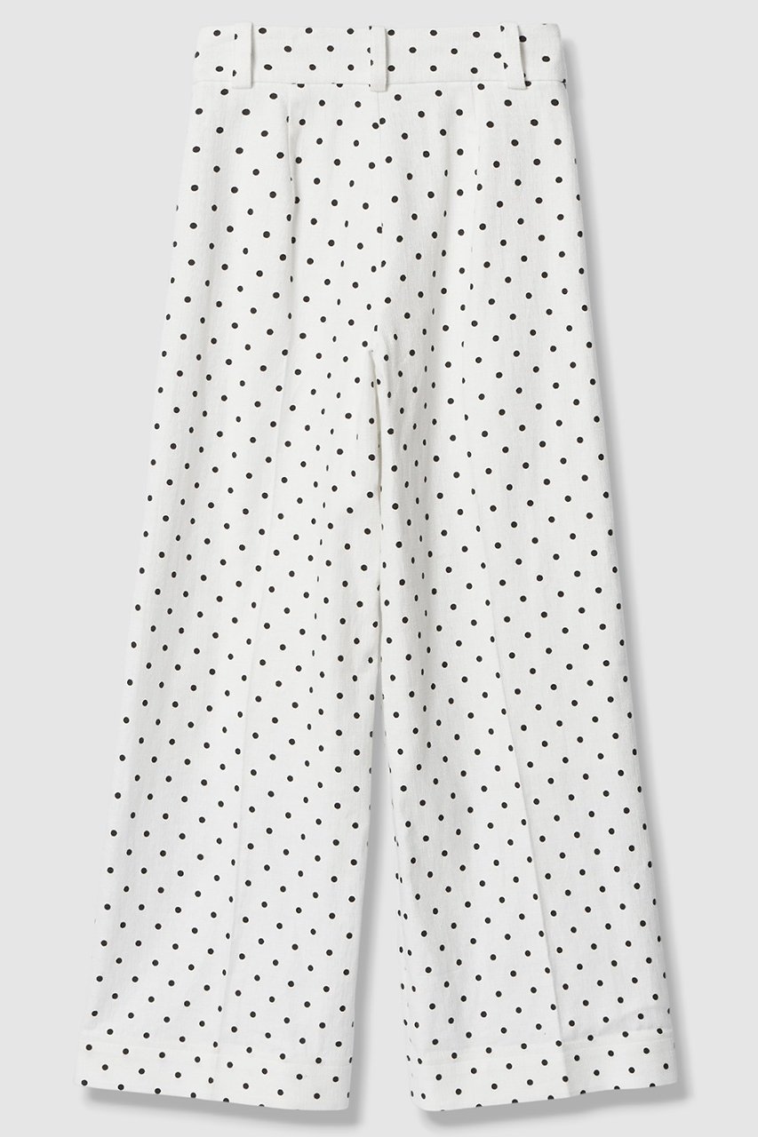 【アルアバイル/allureville】の【LOULOU WILLOUGHBY】リネン混ドットワイドパンツ 人気、トレンドファッション・服の通販 founy(ファニー) 　ファッション　Fashion　レディースファッション　Fashion for Women　パンツ　Pants & Trousers　2026年　2026　シンプル　Simple, Minimal　ジョーゼット　Georgette, Semi-Sheer Fabric　ドット　Polka Dot, Dot Pattern　バランス　Balance, Style Balance　プリント　Print, Printed Pattern　リネン　Linen, Linen Fabric　ワイド　Wide, Wide Fit　吸水　Absorbent, Quick-Dry　夏　Summer　春　Spring　S/S・春夏　SS, Spring/Summer, Warm Season　other-2|ID: prp329100004855387 ipo3291000000035776500