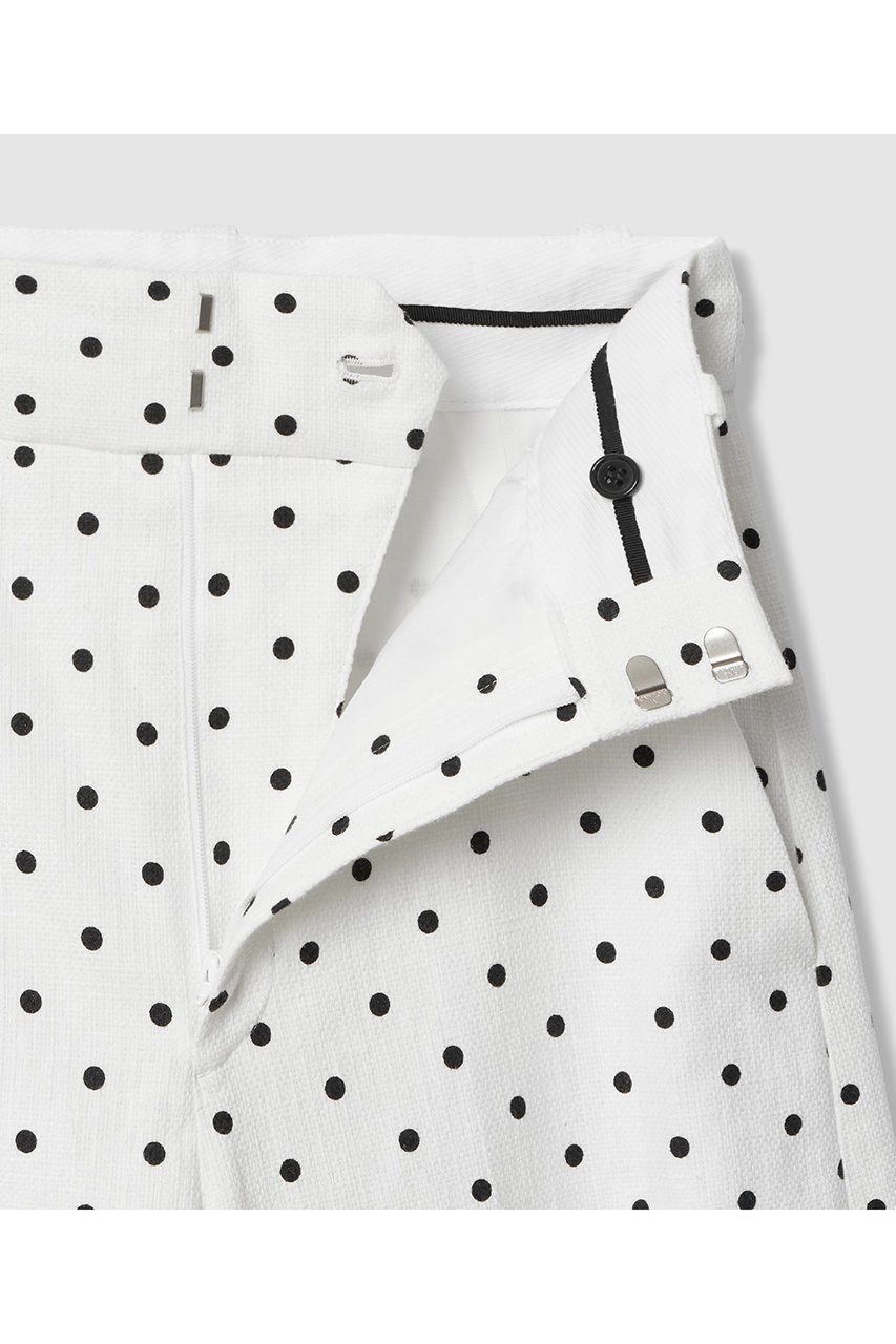 【アルアバイル/allureville】の【LOULOU WILLOUGHBY】リネン混ドットワイドパンツ 人気、トレンドファッション・服の通販 founy(ファニー) 　ファッション　Fashion　レディースファッション　Fashion for Women　パンツ　Pants & Trousers　2026年　2026　シンプル　Simple, Minimal　ジョーゼット　Georgette, Semi-Sheer Fabric　ドット　Polka Dot, Dot Pattern　バランス　Balance, Style Balance　プリント　Print, Printed Pattern　リネン　Linen, Linen Fabric　ワイド　Wide, Wide Fit　吸水　Absorbent, Quick-Dry　夏　Summer　春　Spring　S/S・春夏　SS, Spring/Summer, Warm Season　other-4|ID: prp329100004855387 ipo3291000000035776502