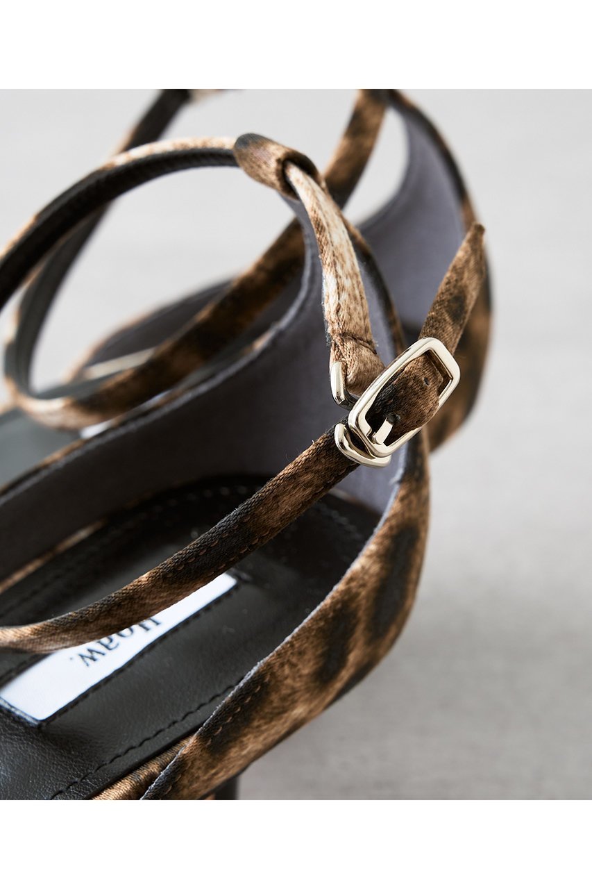 【ウィムガゼット/Whim Gazette】の【Hoaw.】LEOストラップサンダル 人気、トレンドファッション・服の通販 founy(ファニー) 　ファッション　Fashion　レディースファッション　Fashion for Women　アクセサリー　Fashion Accessories　春　Spring　サテン　Satin, Glossy Fabric　サンダル　Sandals, Summer Shoes　シューズ　Shoes, Footwear　ストラップサンダル　Strappy Sandals, Strap Sandals　ラップ　Wrap, Wrap Design　レオパード　Leopard, Animal Print　S/S・春夏　SS, Spring/Summer, Warm Season　夏　Summer　エレガント 上品　Elegant　2026年　2026　other-7|ID: prp329100004855390 ipo3291000000035776536