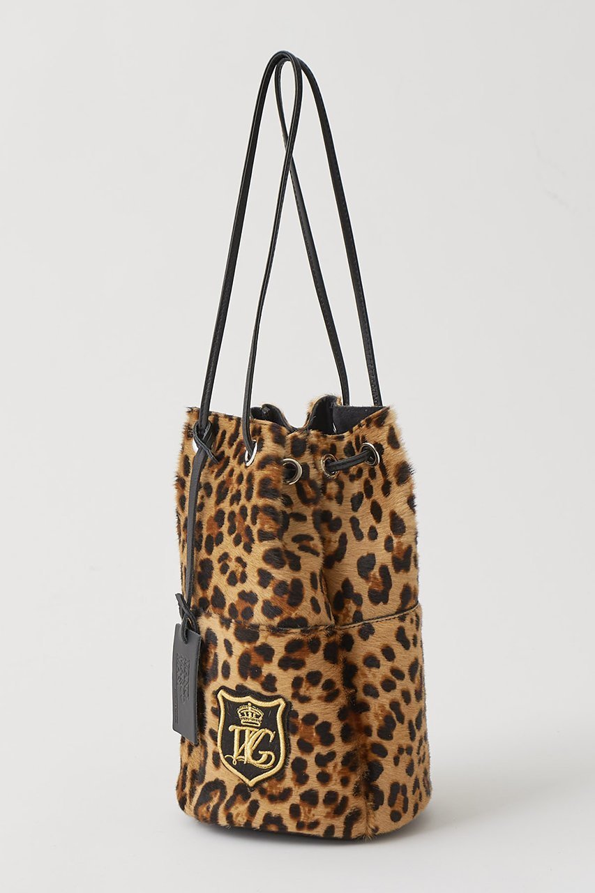 【ウィムガゼット/Whim Gazette】の【MARCO MASI】ヘアレザーワッペン巾着 人気、トレンドファッション・服の通販 founy(ファニー) 　ファッション　Fashion　レディースファッション　Fashion for Women　イタリア　Italy　春　Spring　巾着　Drawstring Bag, Kinchaku　ショルダー　Shoulder, Shoulder Strap　シンプル　Simple, Minimal　定番　Standard, Basic Item　人気　Popular, Best Seller　バケツ　Bucket, Bucket Style　フォルム　Silhouette, Form　別注　Limited Edition, Custom Order　ミラノ　Milano Style, Italian-Inspired　レオパード　Leopard, Animal Print　S/S・春夏　SS, Spring/Summer, Warm Season　夏　Summer　エレガント 上品　Elegant　2026年　2026　other-6|ID: prp329100004855396 ipo3291000000035776604