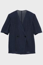 【スタニングルアー/STUNNING LURE】の【Waltz】ラッセルハーフスリーブジャケット 人気、トレンドファッション・服の通販 founy(ファニー) ファッション Fashion レディースファッション Fashion for Women アウター Coat / Outerwear Collection レディースジャケット・軽アウター Jackets 2026年 2026 インナー Innerwear ジャケット Jacket, Outerwear スリーブ Sleeve, Long Sleeve / Short Sleeve テーラード Tailored, Tailored Fit ハーフ Half, Half-Length バランス Balance, Style Balance ボックス Boxy, Box Shape モダン Modern, Contemporary ラッセル Raschel, Raschel Lace 夏 Summer 春 Spring S/S・春夏 SS, Spring/Summer, Warm Season thumbnail ネイビー|ID: prp329100004855405 ipo3291000000035776712