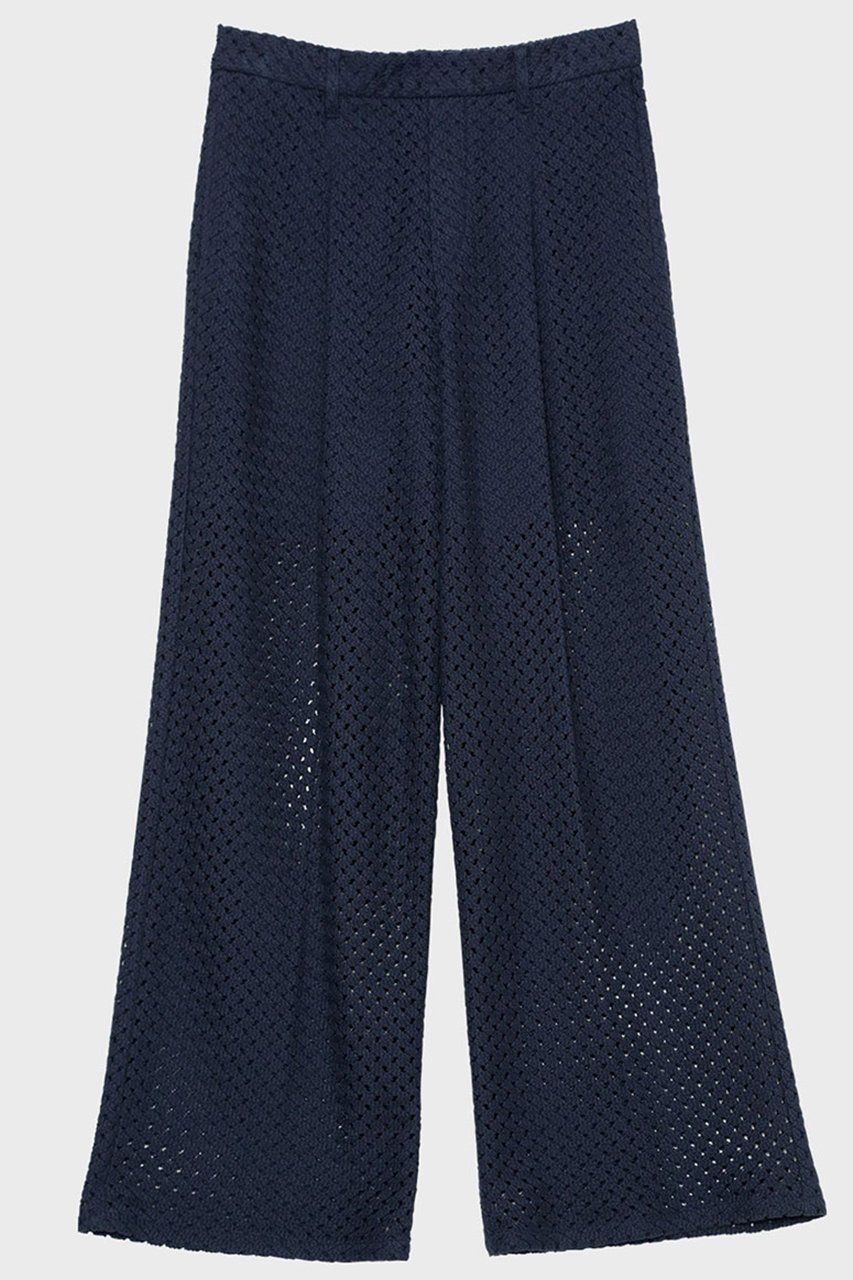 【スタニングルアー/STUNNING LURE】の【Waltz】ラッセルセミワイドパンツ インテリア・キッズ・メンズ・レディースファッション・服の通販 founy(ファニー) 　ファッション　Fashion　レディースファッション　Fashion for Women　パンツ　Pants & Trousers　2026年　2026　おすすめ　Recommended / Our Picks　エレガント 上品　Elegant　カッティング　Cutting Detail　ジャケット　Jacket, Outerwear　セットアップ　Set-Up, Coordinated Outfit　モダン　Modern, Contemporary　ラッセル　Raschel, Raschel Lace　夏　Summer　春　Spring　S/S・春夏　SS, Spring/Summer, Warm Season　ネイビー|ID: prp329100004855409 ipo3291000000035776733