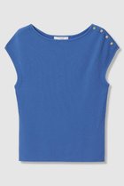 【アナイ/ANAYI】のレーヨンポリエステルストレッチショルダー釦 プルオーバー 人気、トレンドファッション・服の通販 founy(ファニー) ファッション Fashion レディースファッション Fashion for Women トップス・カットソー Cut & Sew Tops ニット Knit Tops & Sweaters カジュアルプルオーバー・ニットトップス Pullovers & Knit Tops / Casual Pullovers 2026年 2026 インナー Innerwear メタル Metal, Metal Parts 夏 Summer 春 Spring S/S・春夏 SS, Spring/Summer, Warm Season thumbnail ブルー|ID: prp329100004855416 ipo3291000000035776791