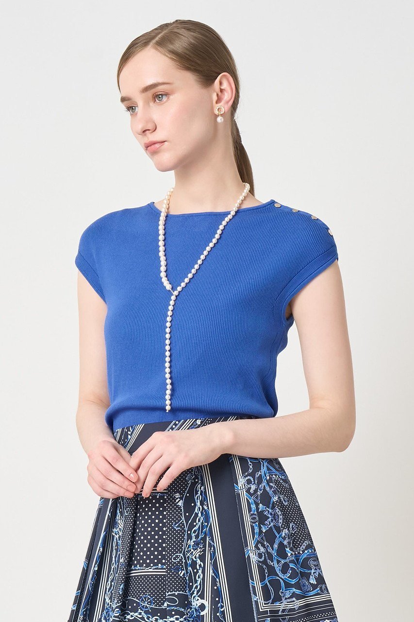 【アナイ/ANAYI】のレーヨンポリエステルストレッチショルダー釦 プルオーバー 人気、トレンドファッション・服の通販 founy(ファニー) 　ファッション　Fashion　レディースファッション　Fashion for Women　トップス・カットソー　Cut & Sew Tops　ニット　Knit Tops & Sweaters　カジュアルプルオーバー・ニットトップス　Pullovers & Knit Tops / Casual Pullovers　インナー　Innerwear　メタル　Metal, Metal Parts　other-5|ID: prp329100004855416 ipo3291000000036524677