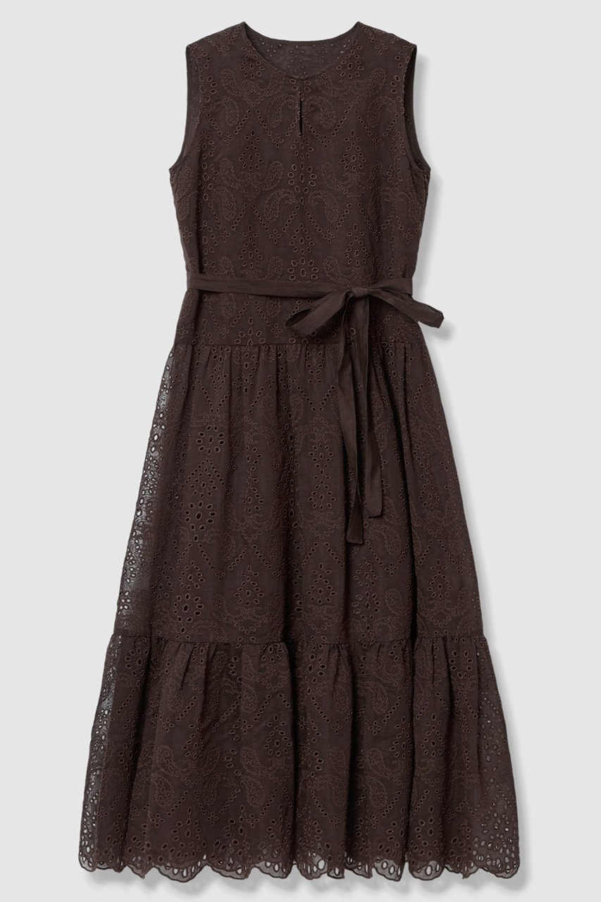 【アナイ/ANAYI】のエンブロイダリーティアードワンピース 人気、トレンドファッション・服の通販 founy(ファニー) 　ファッション　Fashion　レディースファッション　Fashion for Women　ワンピース　Dresses　チュニック　Tunic Tops & Dresses　シアー　Sheer, See-Through　シルク　Silk, 100% Silk　チュニック　Tunic, Long Top　ティアードワンピース　Tiered Dress, Flared Dress　リボン　Ribbon, Bow　ロング　Long, Long-Length　エレガント 上品　Elegant　夏　Summer　新作・新入荷　New Arrivals / New In　 other-1|ID: prp329100004855417 ipo3291000000036093344