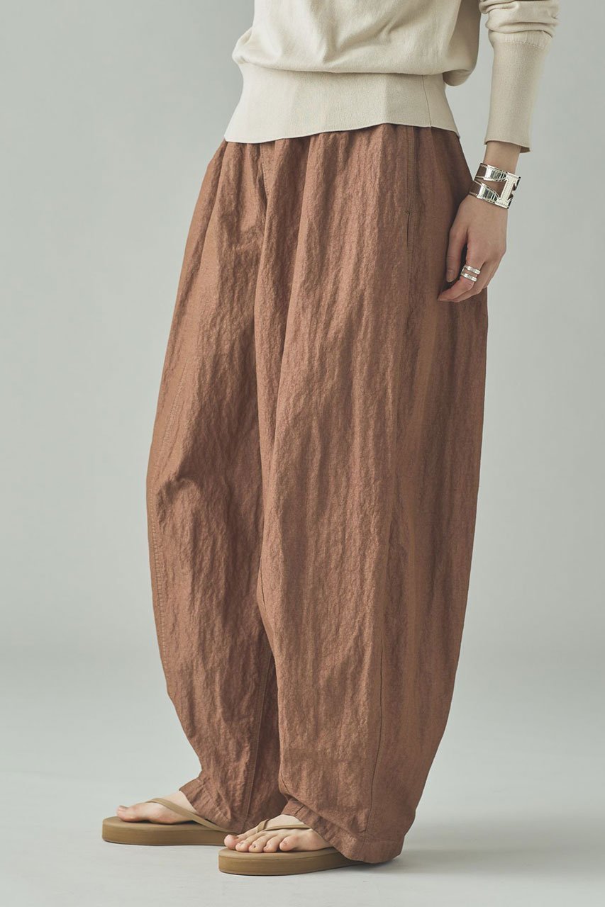 【カレンソロジー/Curensology】のサルファーダイドロストパンツ インテリア・キッズ・メンズ・レディースファッション・服の通販 founy(ファニー) 　ファッション　Fashion　レディースファッション　Fashion for Women　パンツ　Pants & Trousers　おすすめ　Recommended / Our Picks　バランス　Balance, Style Balance　リネン　Linen, Linen Fabric　ヴィンテージ　Vintage Style　再入荷　Restock / Back in Stock　定番　Standard, Basic Item　ダークブラウン|ID: prp329100004855418 ipo3291000000036093356