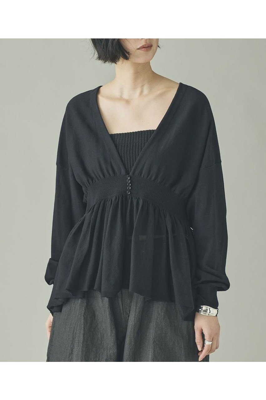 【カレンソロジー/Curensology】のピンタックギャザーニットプルオーバー 人気、トレンドファッション・服の通販 founy(ファニー) 　ファッション　Fashion　レディースファッション　Fashion for Women　トップス・カットソー　Cut & Sew Tops　ニット　Knit Tops & Sweaters　カジュアルプルオーバー・ニットトップス　Pullovers & Knit Tops / Casual Pullovers　2026年　2026　ギャザー　Gathered, Ruffled　ストレッチ　Stretch, Stretchy Fabric　フェミニン　Feminine, Girly　ボトム　Bottoms, Lower Wear　ロング　Long, Long-Length　ワイド　Wide, Wide Fit　エレガント 上品　Elegant　夏　Summer　旅行　Travel　春　Spring　S/S・春夏　SS, Spring/Summer, Warm Season　 other-1|ID: prp329100004855420 ipo3291000000035776825